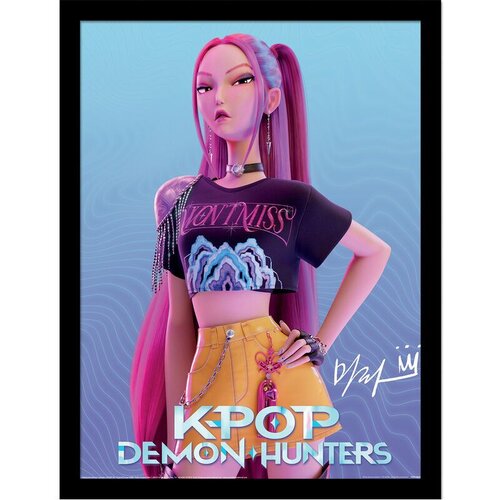 KPop Demon Hunters Uokvirena slika - Mira, 30 x 40 cm Slike