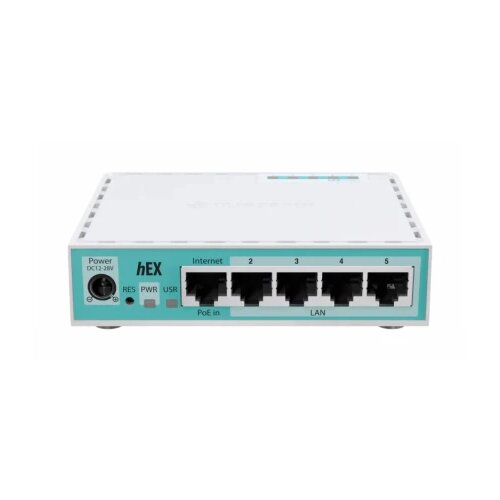 MikroTik E50UG hEX ruter sa 5 x Gigabit LAN / WAN portova 10/100/1000Mb/s + USB (Storage), ARM 64bit Slike