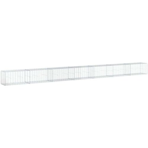 VidaXL Gabionska ko&amp;scaron;ara s poklopcem 700x50x50 cm od pocinčanog željeza Slike