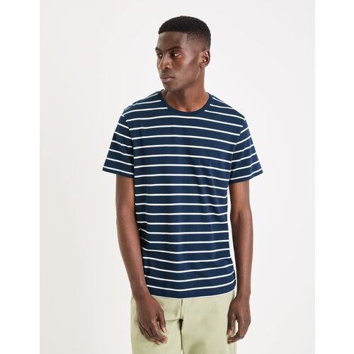 Celio Striped T-shirt Gebaser - Men Cene