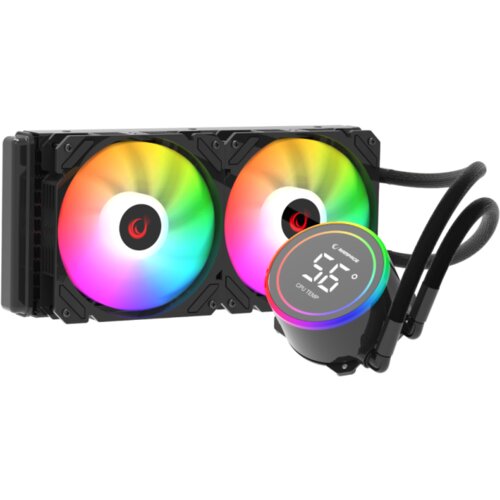 Rampage CPU hladnjak AIO Liquid HELIOS C15 12cm ventilator Intel LGA1700/AMD AM5 ARGB 240mm, 38844 Slike