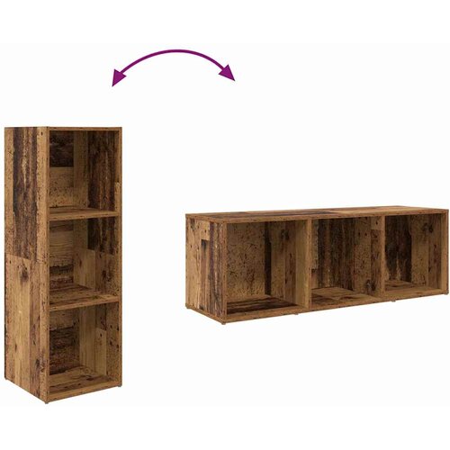  Set TV komoda Zidne 3 pcs Smeđa Konstruirano drvo Slike