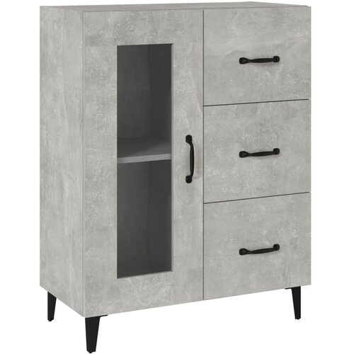  Komoda siva boja betona 69,5x34x90 cm od konstruiranog drva Slike