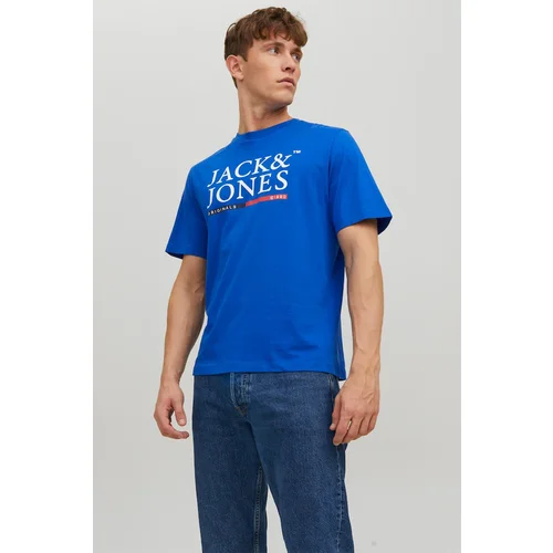 Jack & Jones Majica 12228542 Modra Standard Fit