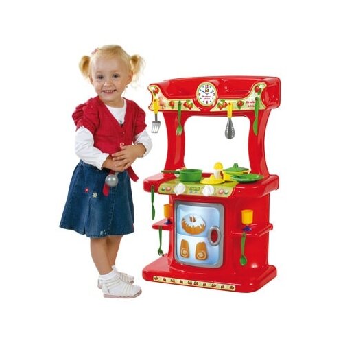 Dohany Toys Dohany Dečija Kuhinja sa Priborom 76 cm – Radost za Mališane u crvenoj boji Slike
