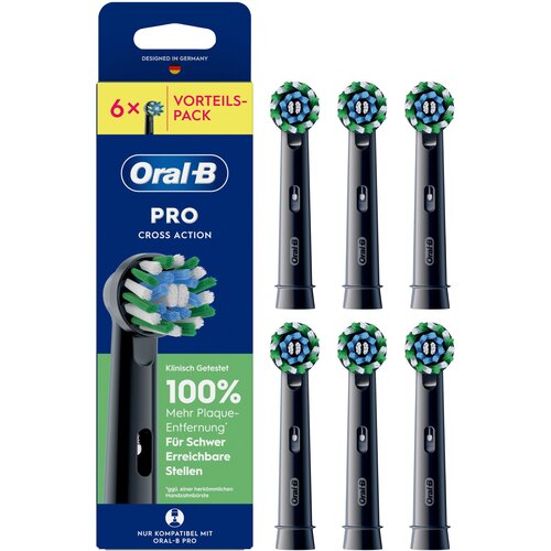Oral-b nadomestne &scaron;cetke Pro CrossAction crne barve, 6 kosov/paket. Cene