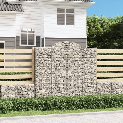  Lučne gabionske ko&scaron;are 2 kom 200x50x180/200cm pocinčano željezo Cijene