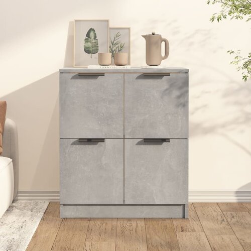 The Living Store Komoda betonsko siva 60x30x70 cm konstruiran les - Komoda, (21662430) Cene