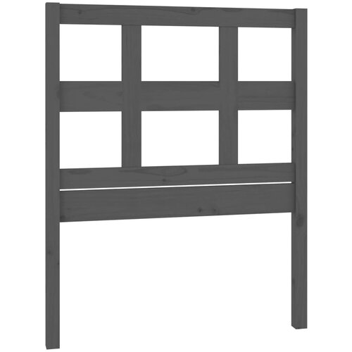 Maison Chic posteljno vzglavje - vzglavna omarica - nočna omarica sivo 95,5x4x100 cm trdna borovina, (21705507) Slike
