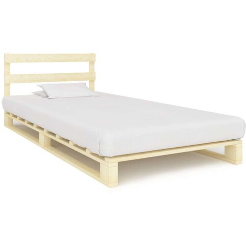  Posteljni okvir iz palet trdna borovina 100x200 cm, (20606399) Slike