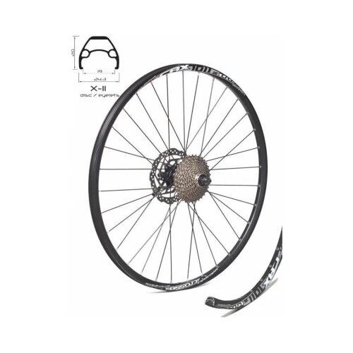 Crosser zadnji točak 28/29&amp;quot; X-11 ,sa shimano nablom,diskom 160mm i zupcanikom 10b Slike