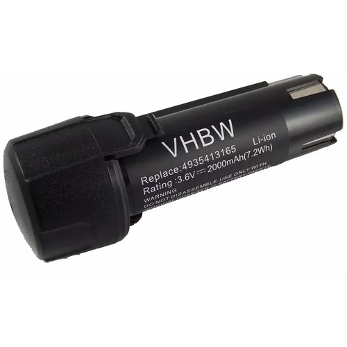 VHBW Baterija za AEG SE 3.6 / SL 3.6, 1.5 Ah