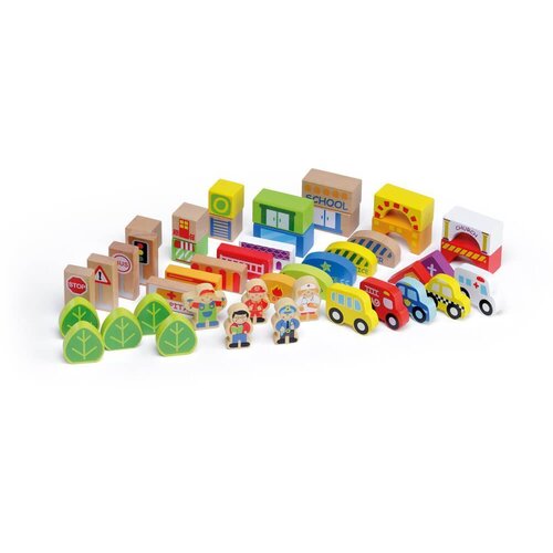 MOLTO puzzle City s drvenim dodacima Slike