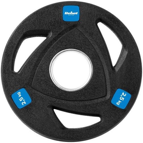 Rebel Active RBA-2108 &amp;ndash; Set olimpijskih utega 4 &amp;times; 2,5 kg, ukupno 10 kg, gumirani, otvor 51 mm Slike