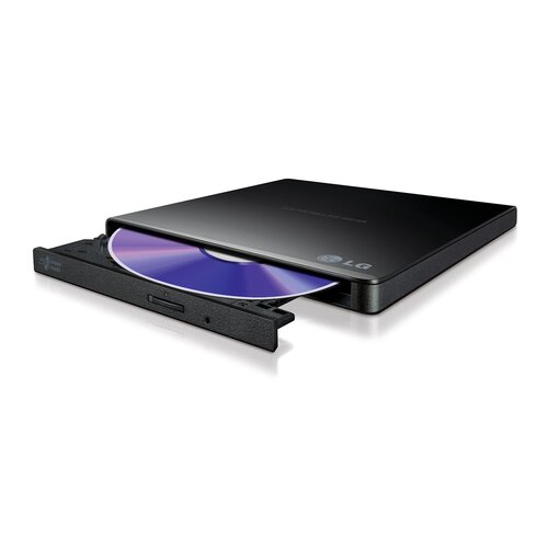 LG DVD Writer USB GP57EB40 Slim Super Multi 8X/Dual Layer/Retail/USB/Crni optički uredjaj Slike