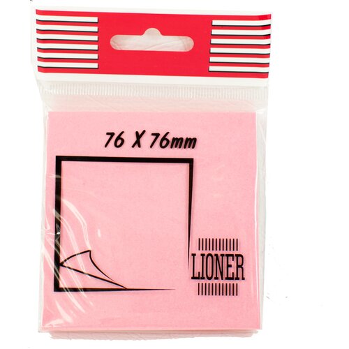 Lioner blokčić za samolepljive poruke 75x75 L, Roze Cene