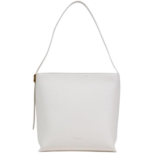 Coccinelle C-Me Lock ženska kožna torba 26x30x12 cm bijela Slike