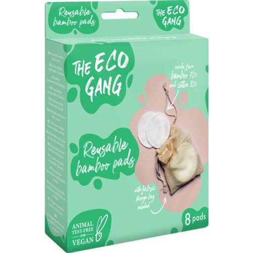 The Eco Gang Reusable Bamboo Pads - 8 komada Cijene