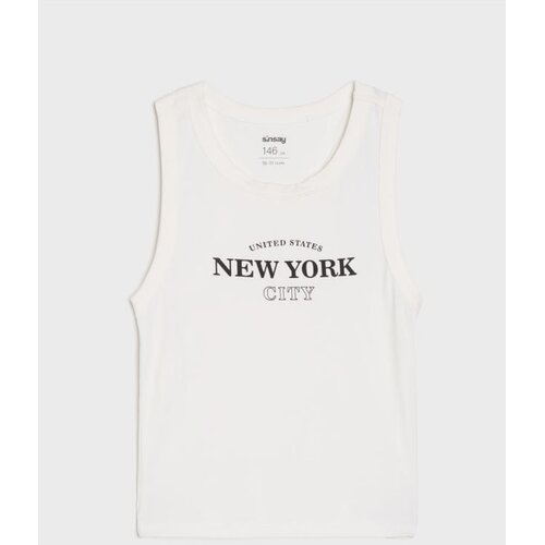 Sinsay Pamučna majica s natpisom New York Slike