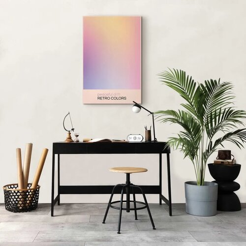  Slika - Peaceful Drift - Delicate Pastel Shades Creating a Harmonious Whole 40x60 Akustična Slike