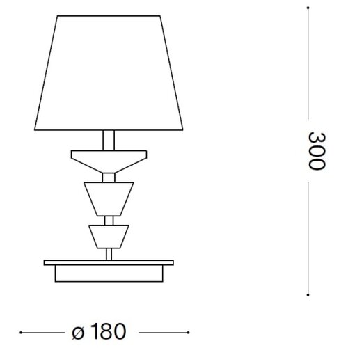 Ideal Lux - Kristalna stona lampa PEGASO 1xE14/28W/230V zlatna Slike