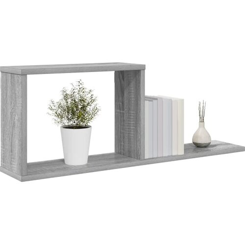  Plutajuće police 2 kom. Siva Sonoma 80 x 15 x 30 cm - Siva Sonoma 2 Slike