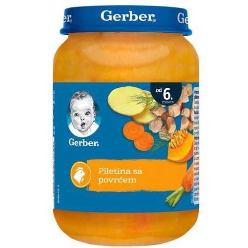Gerber kašica piletina sa povrćem 190g Slike