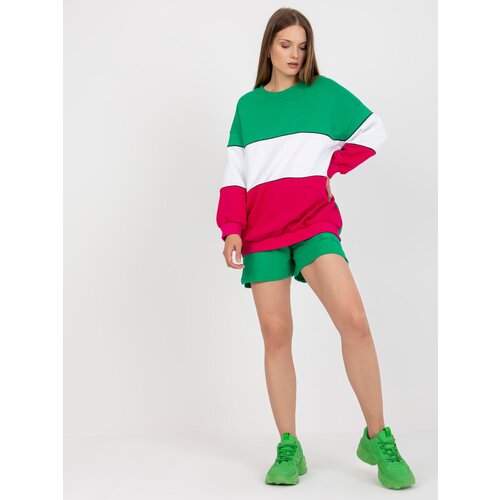 RUE PARIS Sweatshirt-RV-BL-8013.12-green Cene