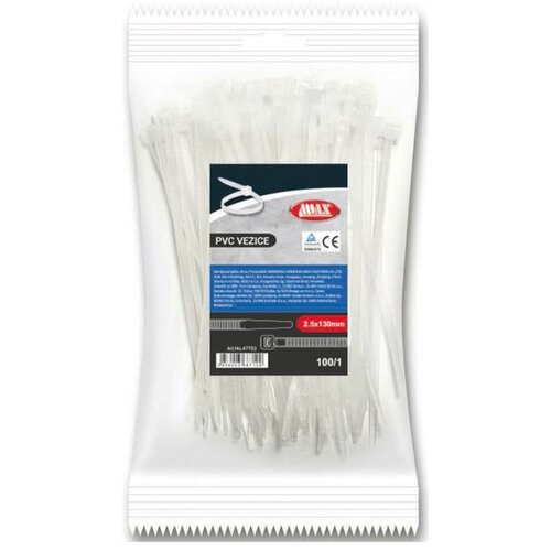  VEZICE PVC BIJELE 4.8x250mm, 100kom Cijene