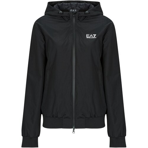 Ea7 Emporio Armani Jakne TRAIN CORE ID M HOODED PA - TRAIN CORE ID M HOODED PA Črna Slike
