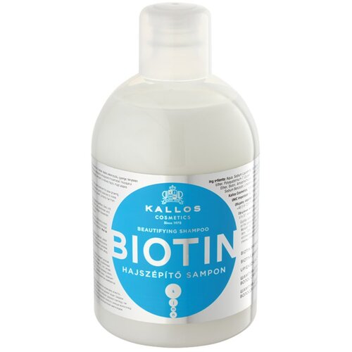Kallos Cosmetics biotin &amp;scaron;ampon za brži rast kose 1000 ml za žene Slike