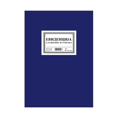  KNJIGA EVIDENCIJE SLUŽBENIH PUTOVANJA 6779 Cene