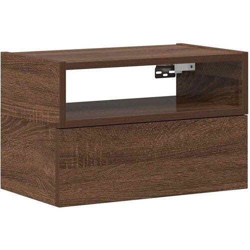 vidaXL Stenska nočna omarica rjavi hrast 45x26x28,5 cm Cene