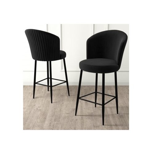 Hanah home Set od 4 barske stolice Alte Black Cijene