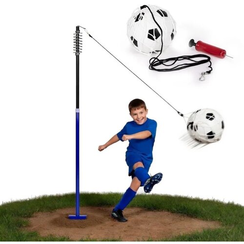 MOVEPRO Set za fudbalski trening sa loptom na kanapu, stalkom, oprugom i pumpom &amp;ndash; Slike