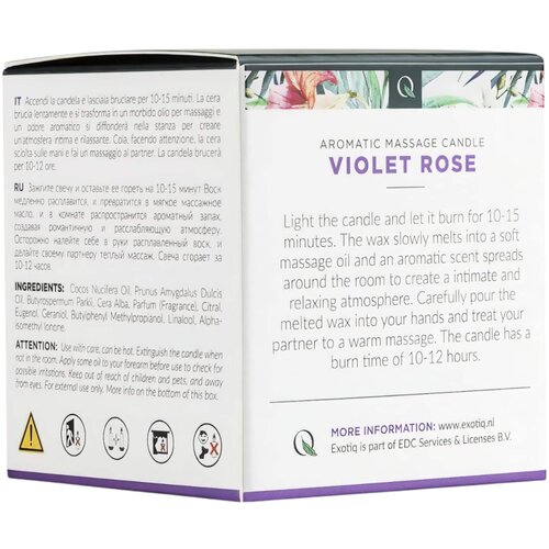 Exotiq masažna sveča Violet Rose Cene