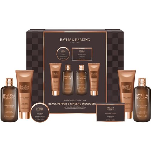 Baylis &amp;amp; Harding Black Pepper &amp;amp; Ginseng poklon set za kupke za mu&amp;scaron;karce Slike