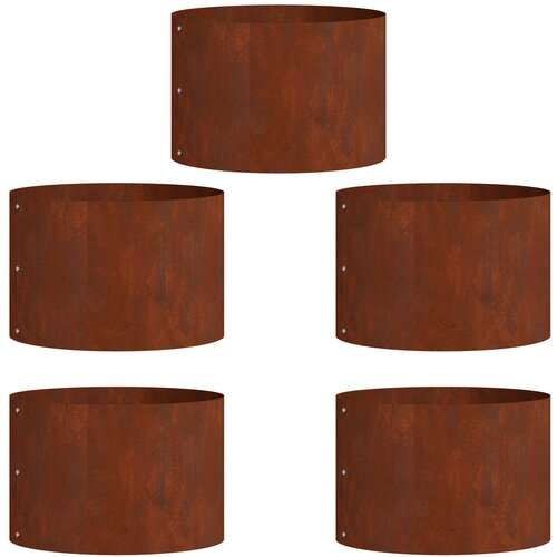  Prsten za saksiju 5 pcs Smeđa 30 x 30 x 20 cm Slike