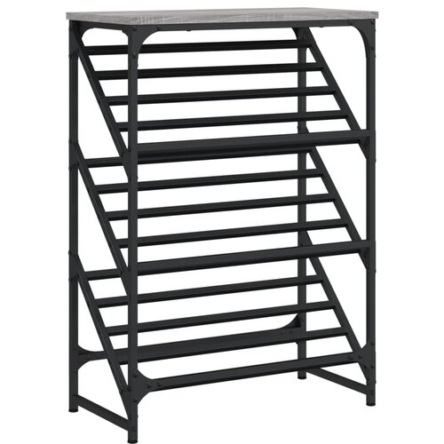 Maison Chic Regal za čevlje - Polica za čevlje siva sonoma 60x30x85 cm inženirski les, (21777665) Slike