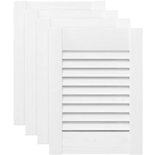  Vrata ormarića Louvred Dizajn 4 kom bijela 39,5x29,5 cm Slike