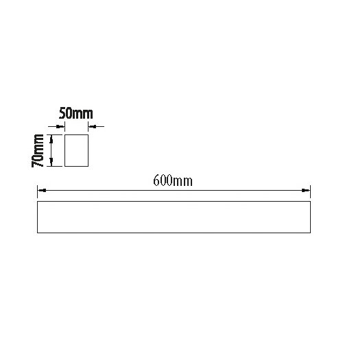  led svetiljka linik LED/20W/230V 4000K crna Slike
