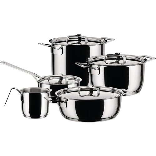 Alessi set posoda pots and pans, 9.delni, indukcija, inox Slike