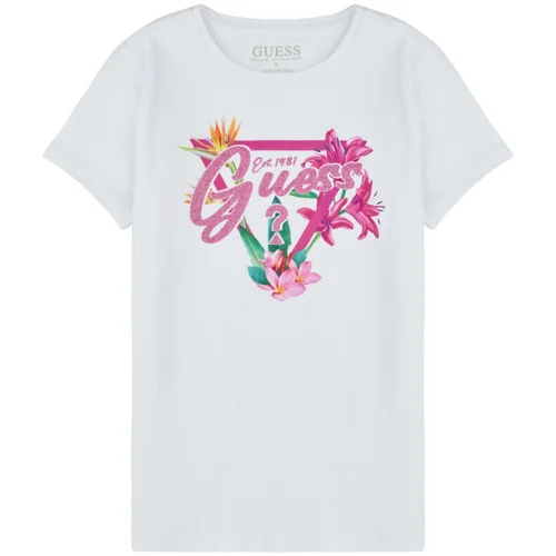 Guess Majice s kratkimi rokavi T SHIRT Bela