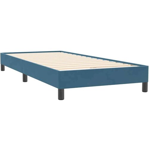  Box spring krevet bez madracem tamnoplavi 90x220 cm bar&amp;scaron;unasti Slike