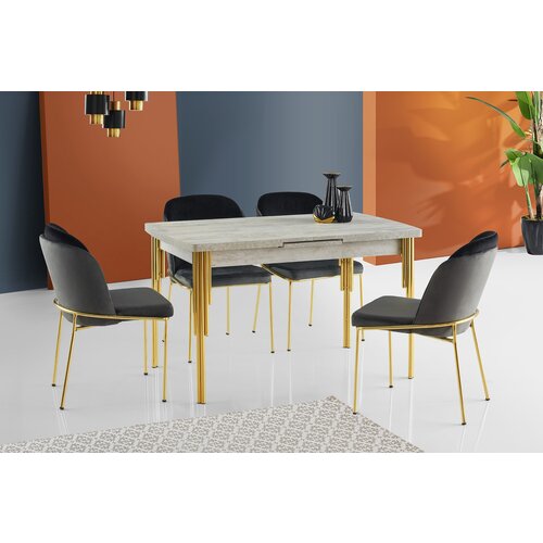 Hanah home Trpezarijski sto Gunes 130x79x80cm Beli Cene