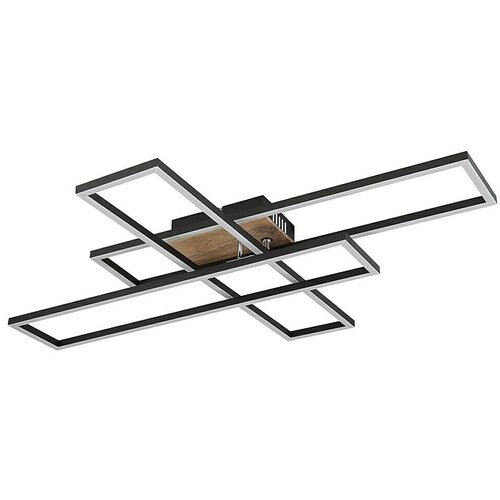 TWEEN LIGHT LED stropna svetilka Lobia (Do x &amp;Scaron; x V: 80 x 60 x 10 cm, Črna, Toplo bela) Slike