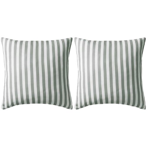  Vrtni jastuci s prugastim uzorkom 2 kom 45 x 45 cm sivi Cene