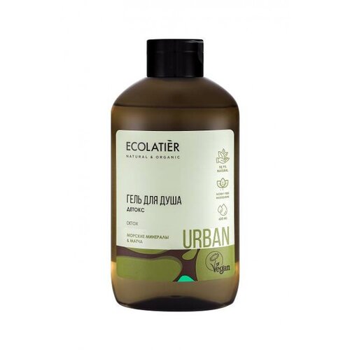 ECOLATIER Urban - Detox gel za tu&amp;scaron;iranje MORSKI MINERALI &amp;amp; MATCHA 600ml Slike