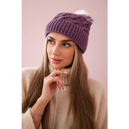 Kesi marka niezdefiniowana Cap with fleece Ilona K218 purple+white Cijene
