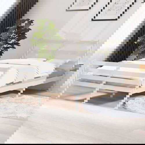  Posteljni okvir bel iz borovine 120x190 cm 4FT, (20644369) Cene